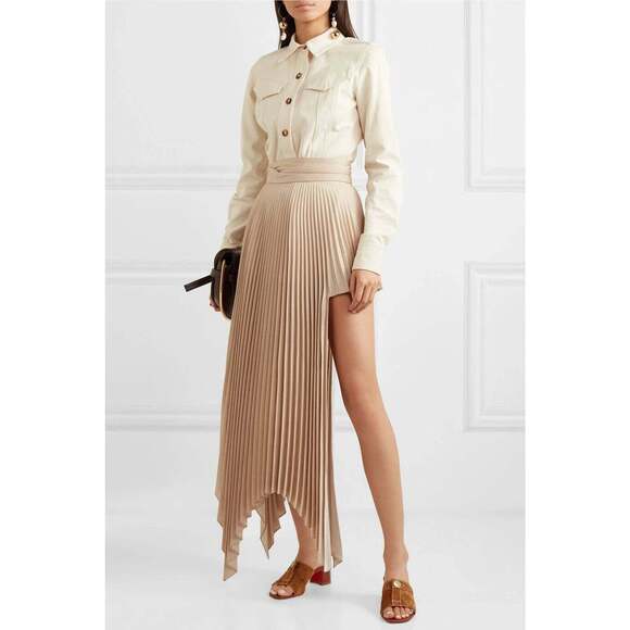 Christian Louboutin Dechirago 55 Safari Brown Suede Mule Block Heel Sandal 35 - Picture 5 of 12